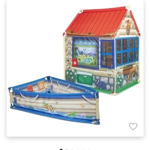 Melissa and Doug park ranger cabin in Boat play tent activity set